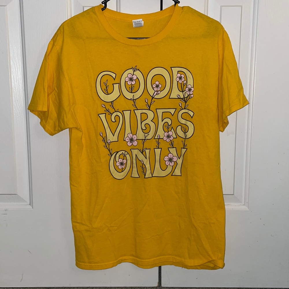 Good Vibes Only Yellow Women’s Tee